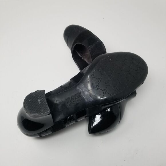 FRANCO SARTO BLACK LEATHER HEELS. SIZE 7.5. - Picture 15 of 16